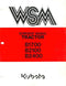 Kubota B1700, B2100, and B2400 Tractor - Service Manual