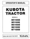 Kubota B5100D, B5100E, B6100D, B6100E, and B7100D Tractor Manual