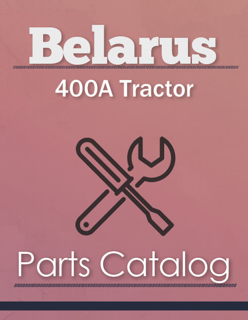 Belarus 400A Tractor - Parts Catalog Cover