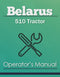 Belarus 510 Tractor Manual Cover