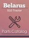 Belarus 510 Tractor - Parts Catalog Cover