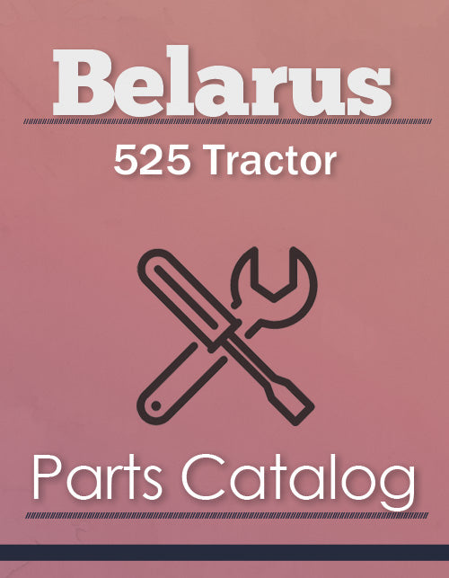 Belarus 525 Tractor - Parts Catalog Cover