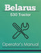 Belarus 530 Tractor Manual Cover