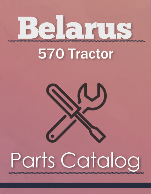 Belarus 570 Tractor - Parts Catalog Cover