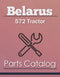 Belarus 572 Tractor - Parts Catalog Cover