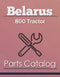 Belarus 800 Tractor - Parts Catalog Cover