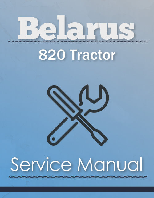 Belarus 820 Tractor - Service Manual Cover