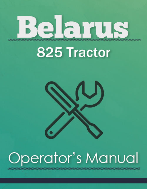 Belarus 825 Tractor Manual Cover