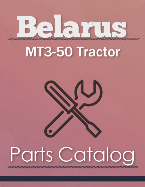 Belarus MT3-50 Tractor - Parts Catalog Cover
