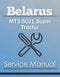 Belarus MT3-50J1 Super Tractor - Service Manual Cover