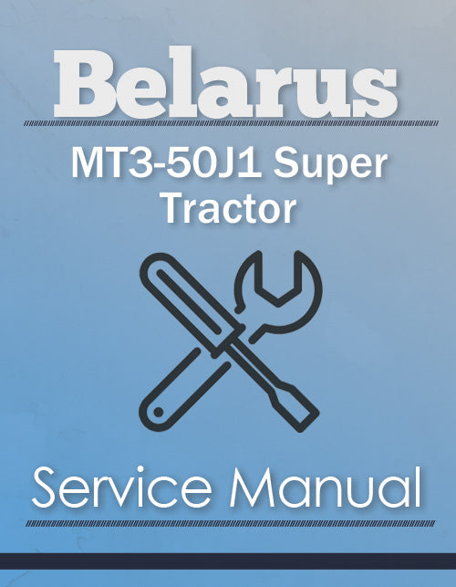 Belarus MT3-50J1 Super Tractor - Service Manual Cover