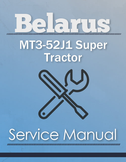 Belarus MT3-52J1 Super Tractor - Service Manual Cover