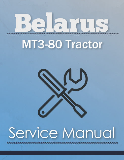 Belarus MT3-80 Tractor - Service Manual Cover