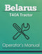 Belarus T40A Tractor Manual Cover