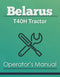 Belarus T40H Tractor Manual Cover