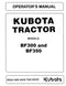 Kubota BF300 and BF350 Loader Attachment Manual