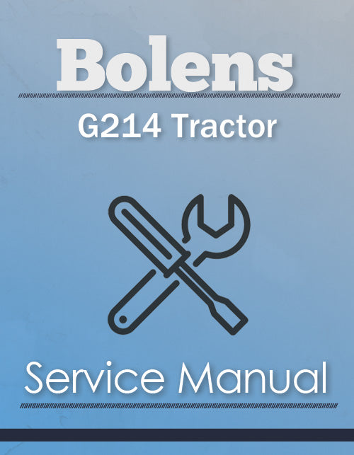 Bolens G214 Tractor - Service Manual Cover