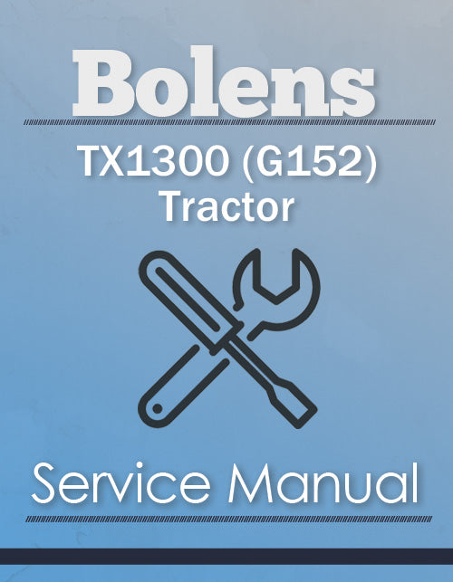 Bolens TX1300 (G152) Tractor - Service Manual Cover