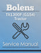 Bolens TX1300F (G154) Tractor - Service Manual Cover