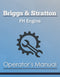 Briggs and Stratton FH Engine Manual Cover