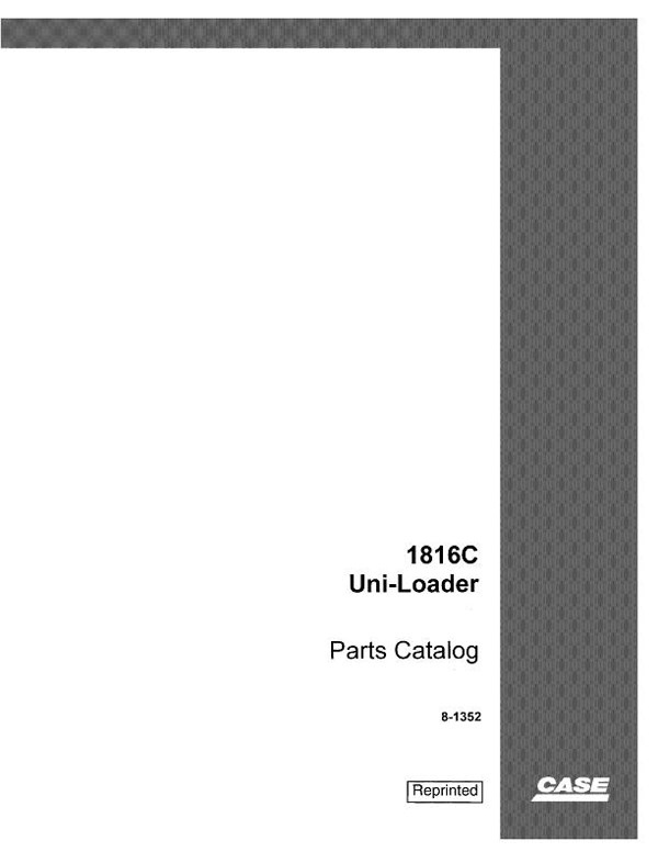 Case 1816C Skid-Steer - Parts Catalog