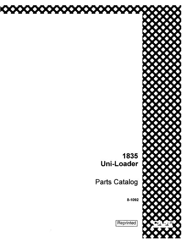 Case 1835 Skid-Steer - Parts Catalog
