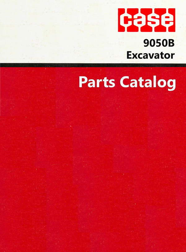 Case 9050B Excavator - Parts Catalog Cover