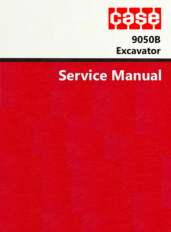 Case 9050B Excavator - Service Manual Cover