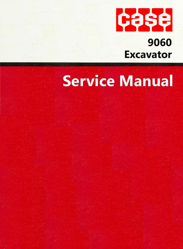 Case 9060 Excavator - Service Manual Cover