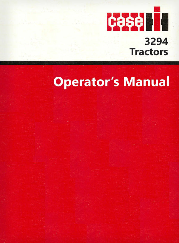 Case IH 3294 Tractor Manual