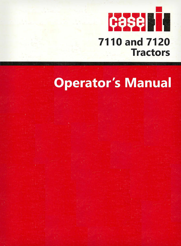 Case IH 7110 and 7120 Tractor Manual