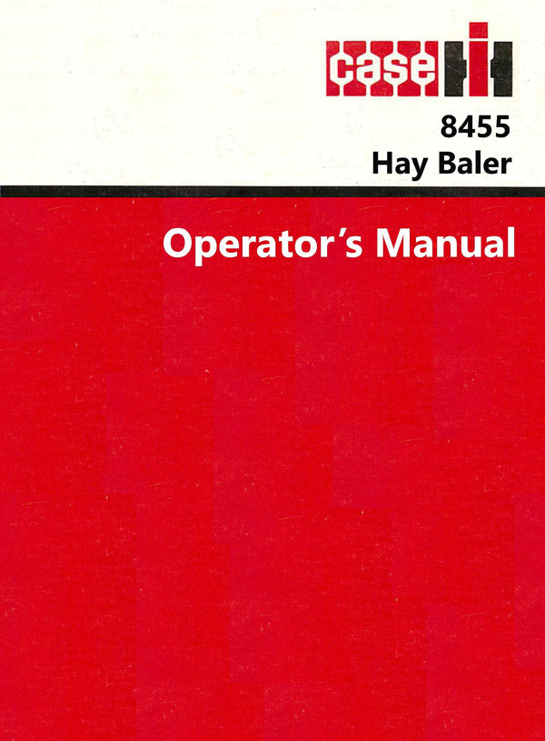 Case IH 8455 Hay Baler Manual