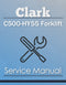 Clark C500-HY55 Forklift - Service Manual Cover