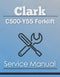 Clark C500-Y55 Forklift - Service Manual Cover