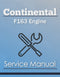 Continental F163 Engine - Service Manual Cover
