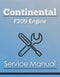 Continental F209 Engine - Service Manual Cover