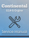 Continental G14-S Engine - Service Manual Cover