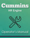 Cummins HR Engine Manual Cover