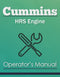 Cummins HRS Engine Manual Cover