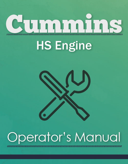 Cummins HS Engine Manual Cover