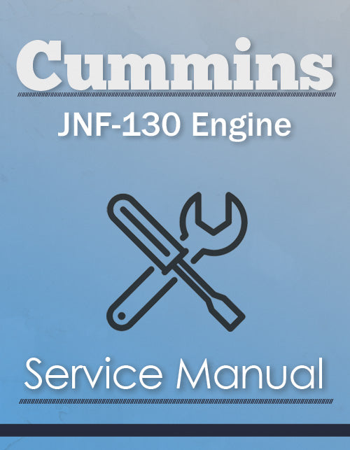 Cummins JNF-130 Engine - Service Manual Cover