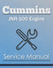 Cummins JNR-100 Engine - Service Manual Cover