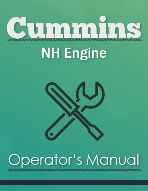 Cummins NH Engine Manual Cover