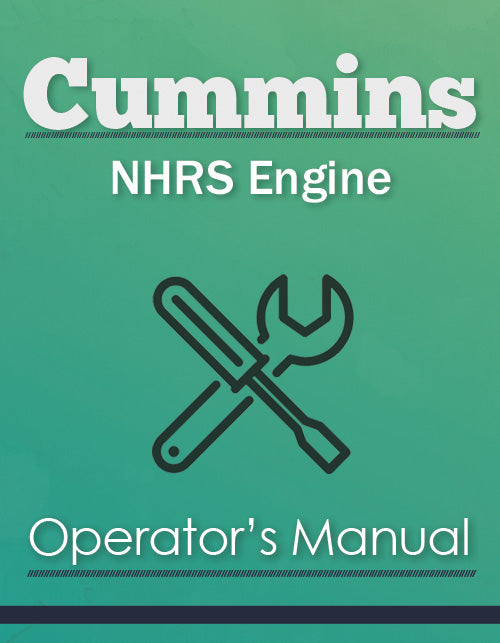 Cummins NHRS Engine Manual Cover