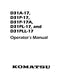 Komatsu D31A Crawler Manual