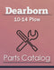 Dearborn 10-14 Plow - Parts Catalog Cover