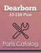 Dearborn 10-158 Plow - Parts Catalog Cover