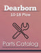 Dearborn 10-18 Plow - Parts Catalog Cover