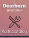 Dearborn 10-202 Plow - Parts Catalog Cover