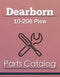 Dearborn 10-206 Plow - Parts Catalog Cover